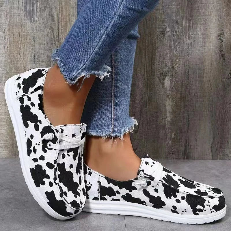 Chaussures femme à lacets – Tissu respirant – Semelle épaisse antidérapante – Style décontracté