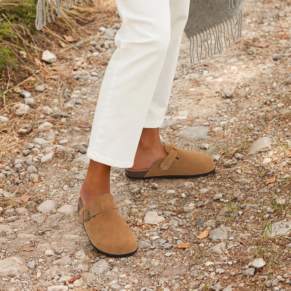 Sandales orthopédiques femme – Semelle rembourrée – Bride réglable – Enfilage facile