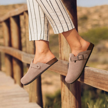 Sandales orthopédiques femme – Semelle rembourrée – Bride réglable – Enfilage facile