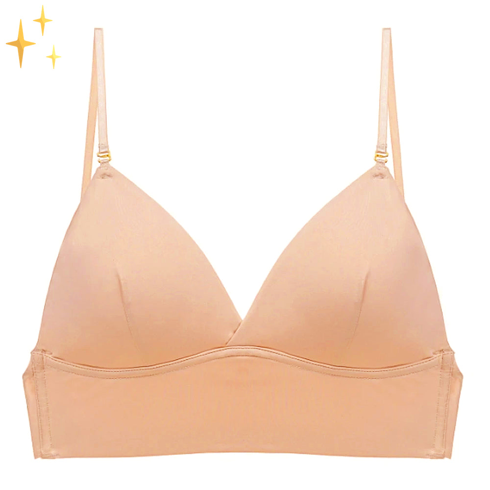 Soutien-gorge femme – Dos plongeant – Bretelles réglables – Bonnets sans couture