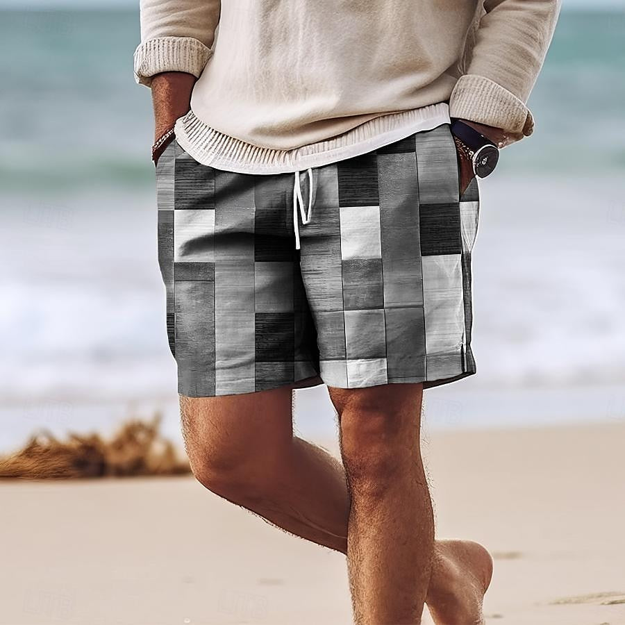 Short de bain homme – Séchage rapide – Coupe régulière – Taille ajustable – Mi-cuisse