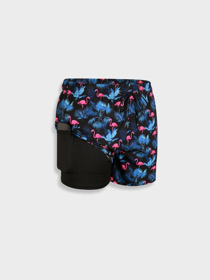Short de bain homme – Coupe décontractée – Séchage rapide – Taille réglable