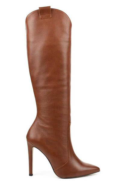 Femme Bottes Mi-Hautes - Suède Velouté - Silhouette Élégante - Zip Latéral - Multi-Occasion