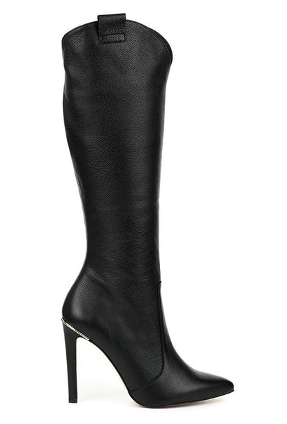 Femme Bottes Mi-Hautes - Suède Velouté - Silhouette Élégante - Zip Latéral - Multi-Occasion