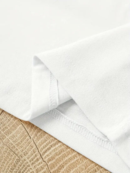 T-shirt femme – Coupe décontractée – Tissu respirant – Imprimé floral – Manches courtes