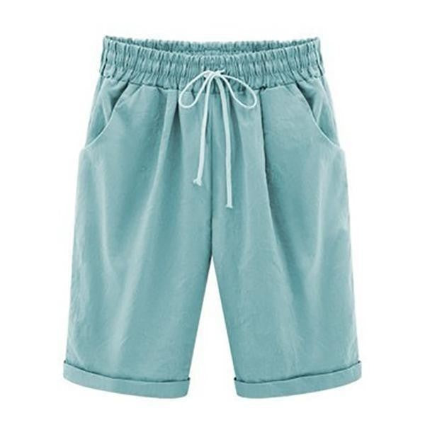 Short Femme – Coupe décontractée – Taille élastique avec poches