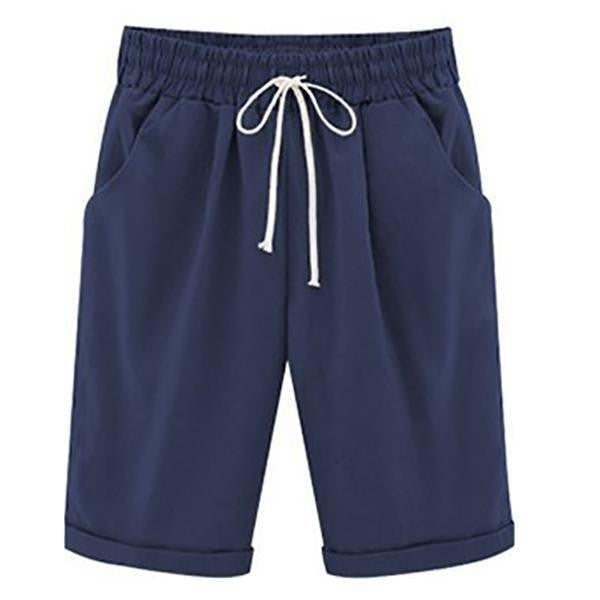 Short Femme – Coupe décontractée – Taille élastique avec poches