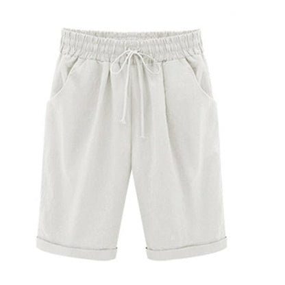Short Femme – Coupe décontractée – Taille élastique avec poches