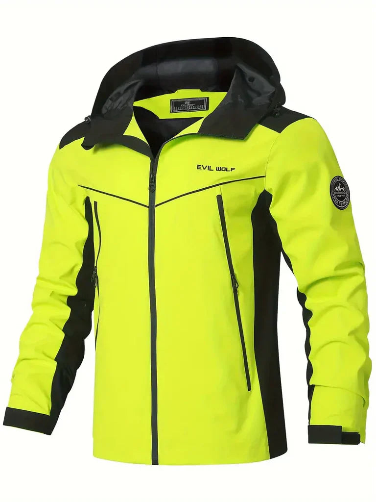 Veste homme outdoor – Imperméable – Capuche – Poches zippées – Détails réfléchissants