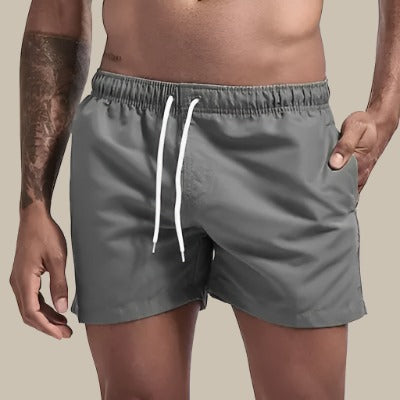 Short de bain homme – Coupe décontractée – Tissu respirant séchage rapide – Taille ajustable