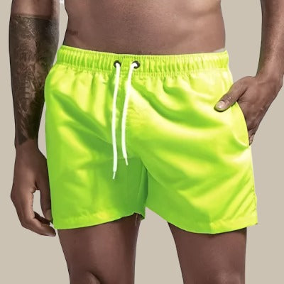 Short de bain homme – Coupe décontractée – Tissu respirant séchage rapide – Taille ajustable
