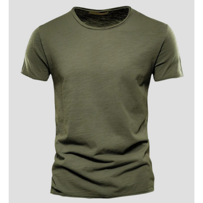 Men's T-shirt – Slim fit – Short sleeves – Crew neck – Breathable fabric – Clean style