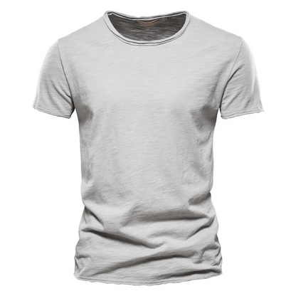 Men's T-shirt – Slim fit – Short sleeves – Crew neck – Breathable fabric – Clean style