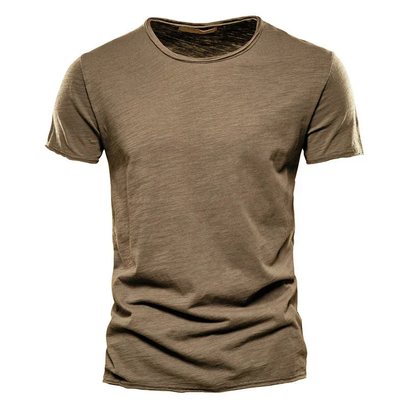 Men's T-shirt – Slim fit – Short sleeves – Crew neck – Breathable fabric – Clean style