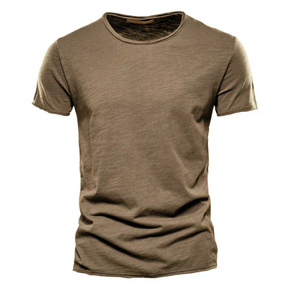 Men's T-shirt – Slim fit – Short sleeves – Crew neck – Breathable fabric – Clean style