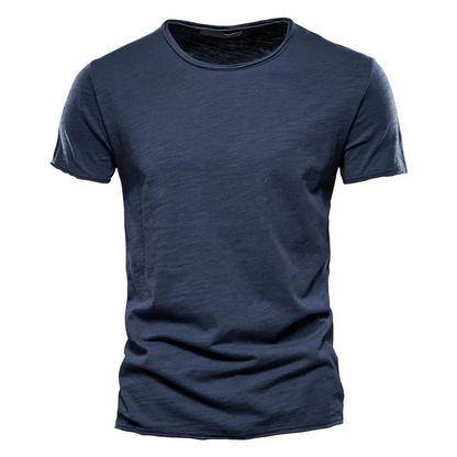 Men's T-shirt – Slim fit – Short sleeves – Crew neck – Breathable fabric – Clean style