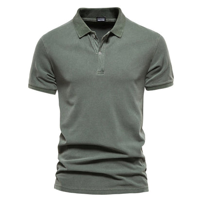 Polo homme – Coupe standard – Manches courtes – Maille douce respirante