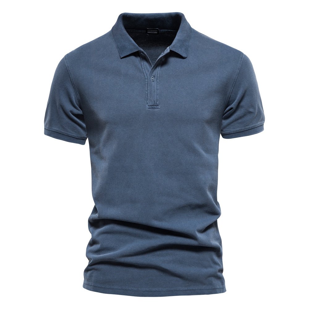 Polo homme – Coupe standard – Manches courtes – Maille douce respirante