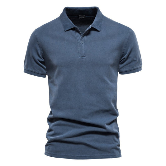 Polo homme – Coupe standard – Manches courtes – Maille douce respirante
