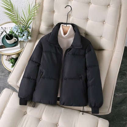 Veste matelassée femme – Coupe oversize – Col montant – Fermeture zippée – Coton
