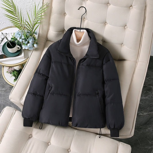 Veste matelassée femme – Coupe oversize – Col montant – Fermeture zippée – Coton