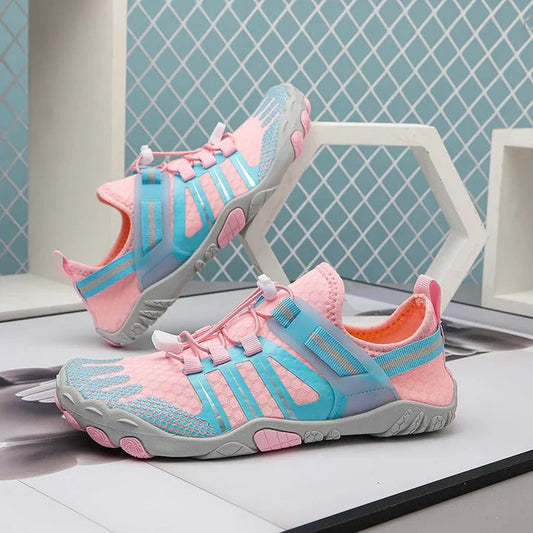 Chaussures aquatiques femme – Ajustement pieds nus – Maille respirante – Semelle tout-terrain
