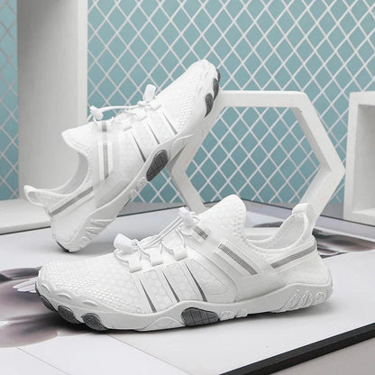Chaussures aquatiques femme – Ajustement pieds nus – Maille respirante – Semelle tout-terrain