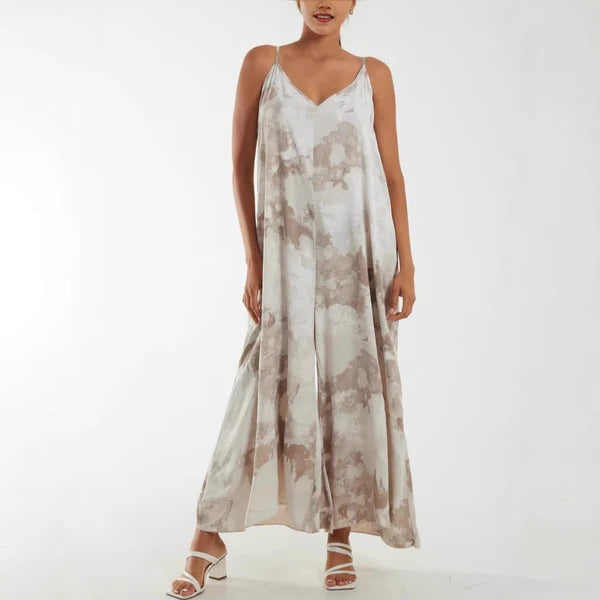 Robe longue femme – Coupe fluide – Bretelles réglables – Tissu respirant doux