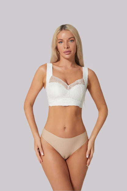 Soutien-gorge femme – Push-up structuré – Dentelle élégante – Bretelles larges