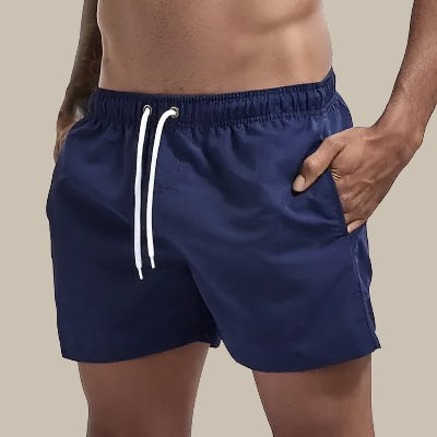 Short de bain homme – Coupe décontractée – Tissu respirant séchage rapide – Taille ajustable