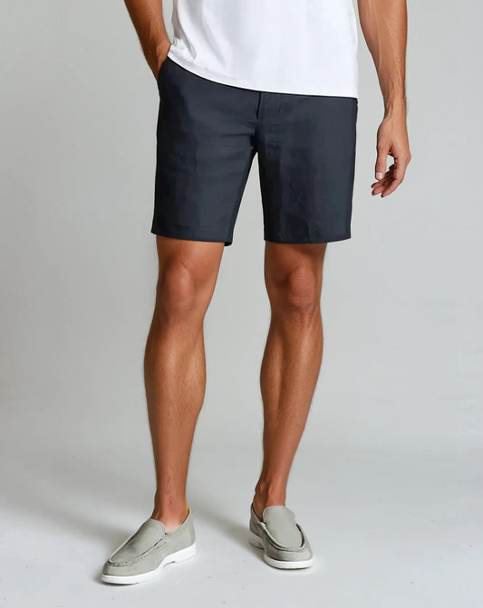 Short pour homme – Coupe slim – Fibres naturelles – Tissu léger respirant