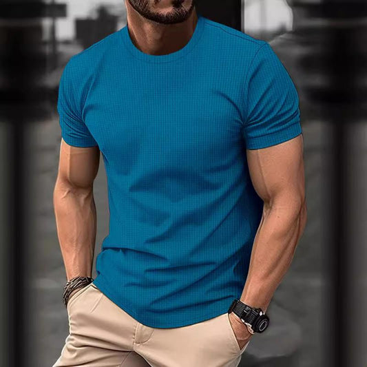 T-shirt homme – Coupe slim – Col rond – Manches courtes