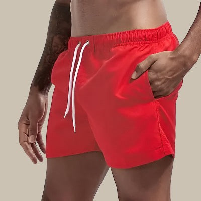 Short de bain homme – Coupe décontractée – Tissu respirant séchage rapide – Taille ajustable
