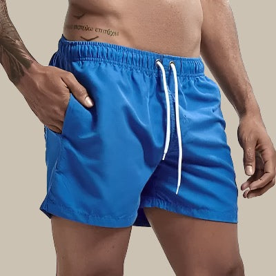 Short de bain homme – Coupe décontractée – Tissu respirant séchage rapide – Taille ajustable