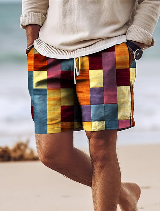 Short de bain homme – Séchage rapide – Coupe régulière – Taille ajustable – Mi-cuisse