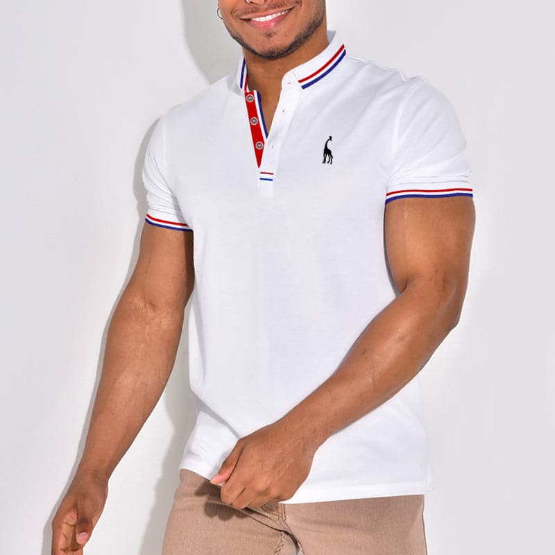 Men's polo – Slim fit – Ribbed collar – Modern logo detail