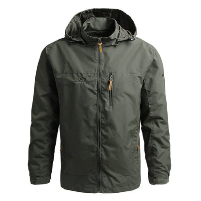 Veste softshell homme – Coupe régulière – Imperméable et coupe-vent – Capuche – Poches zippées