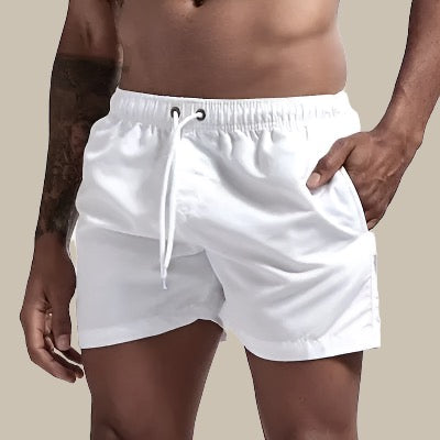 Short de bain homme – Coupe décontractée – Tissu respirant séchage rapide – Taille ajustable
