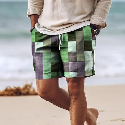 Short de bain homme – Séchage rapide – Coupe régulière – Taille ajustable – Mi-cuisse